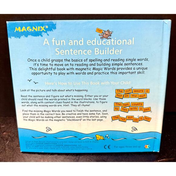 Magnix Word Magic Magnetic Sentence Builder learning book - Picture 10 of 10